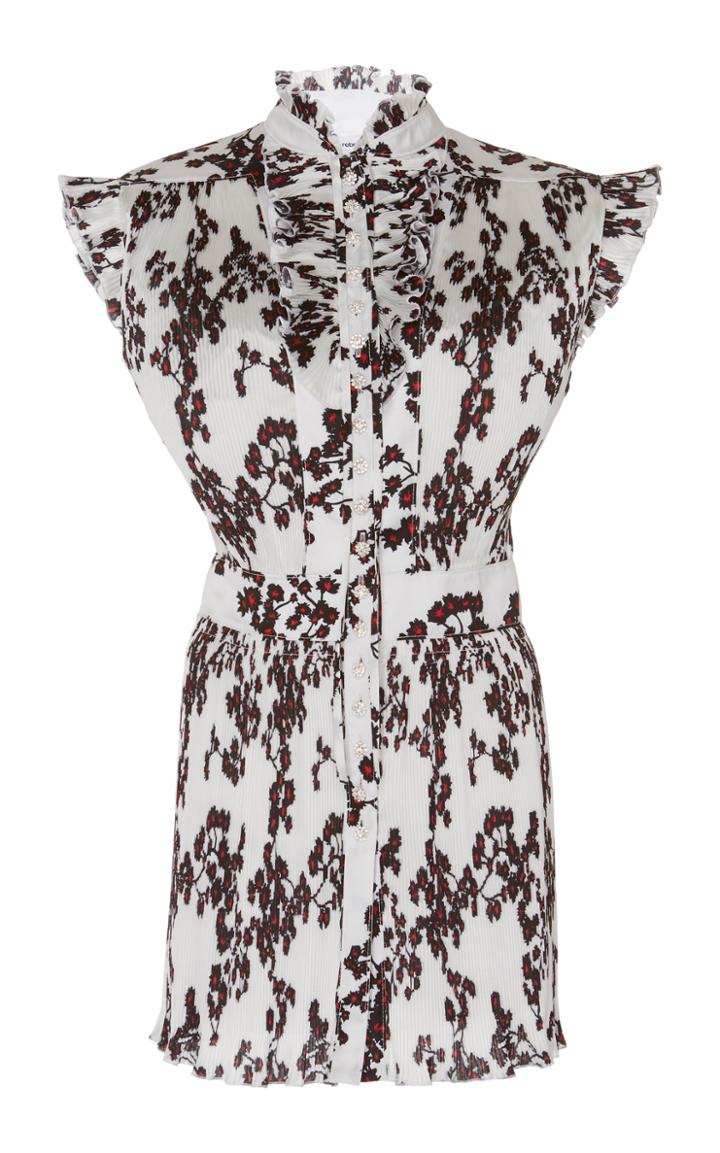 Paco Rabanne Sleeveless Ruffled Satin Blouse
