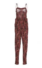 Isabel Marant Wonda Printed Chiffon Jumpsuit