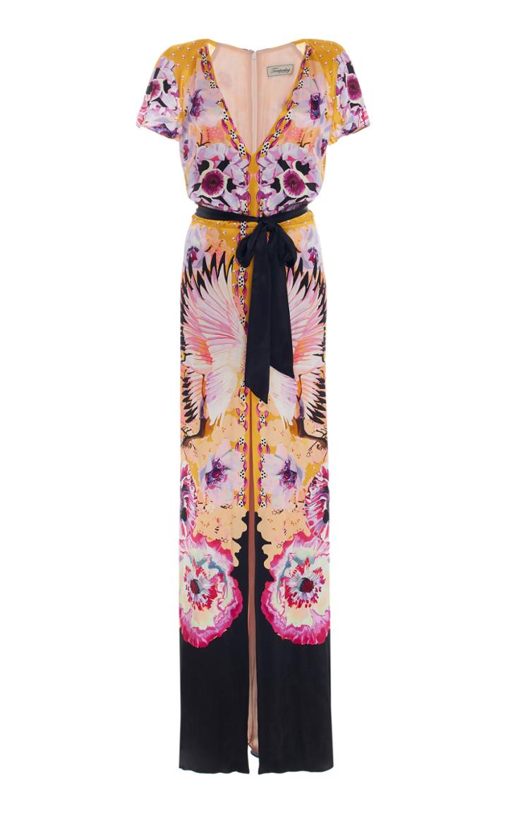 Temperley London Giselle Printed Crepe Maxi Dress