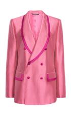 Moda Operandi Dolce & Gabbana Silk Double-breasted Blazer Size: 36