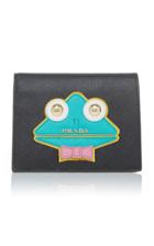 Prada Appliqud Textured-leather Wallet