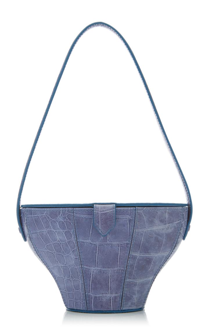Staud Alice Croc-effect Leather Bag