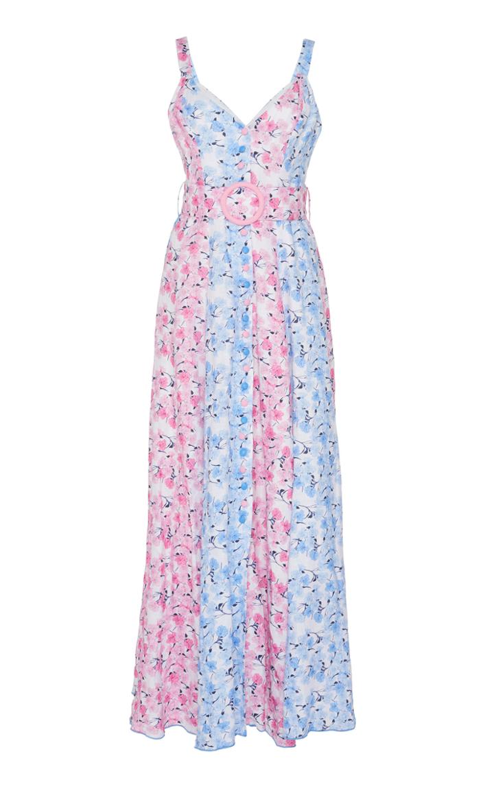 Gl Hrgel Printed Button Down Maxi Dress