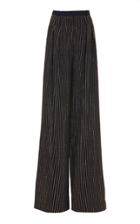 Moda Operandi Michael Kors Collection Crystal Pinstripe Crepe Wide-leg Pant Size: 0
