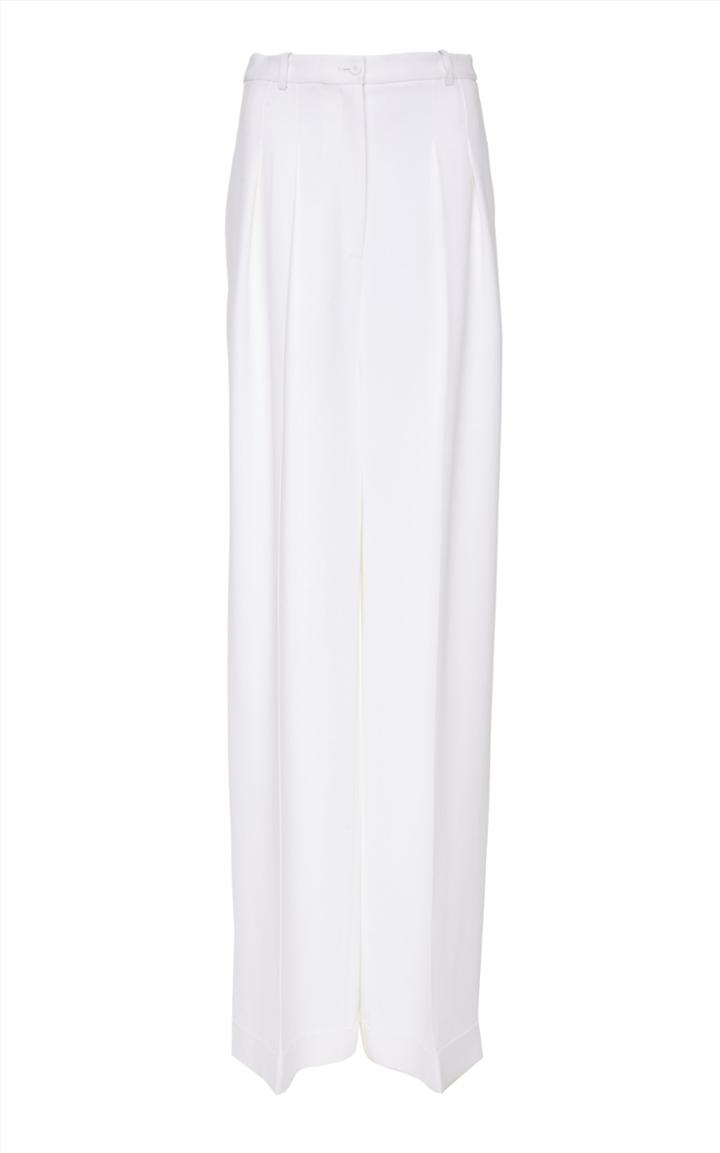 Michael Kors Collection Pintucked Crepe Wide-leg Pants