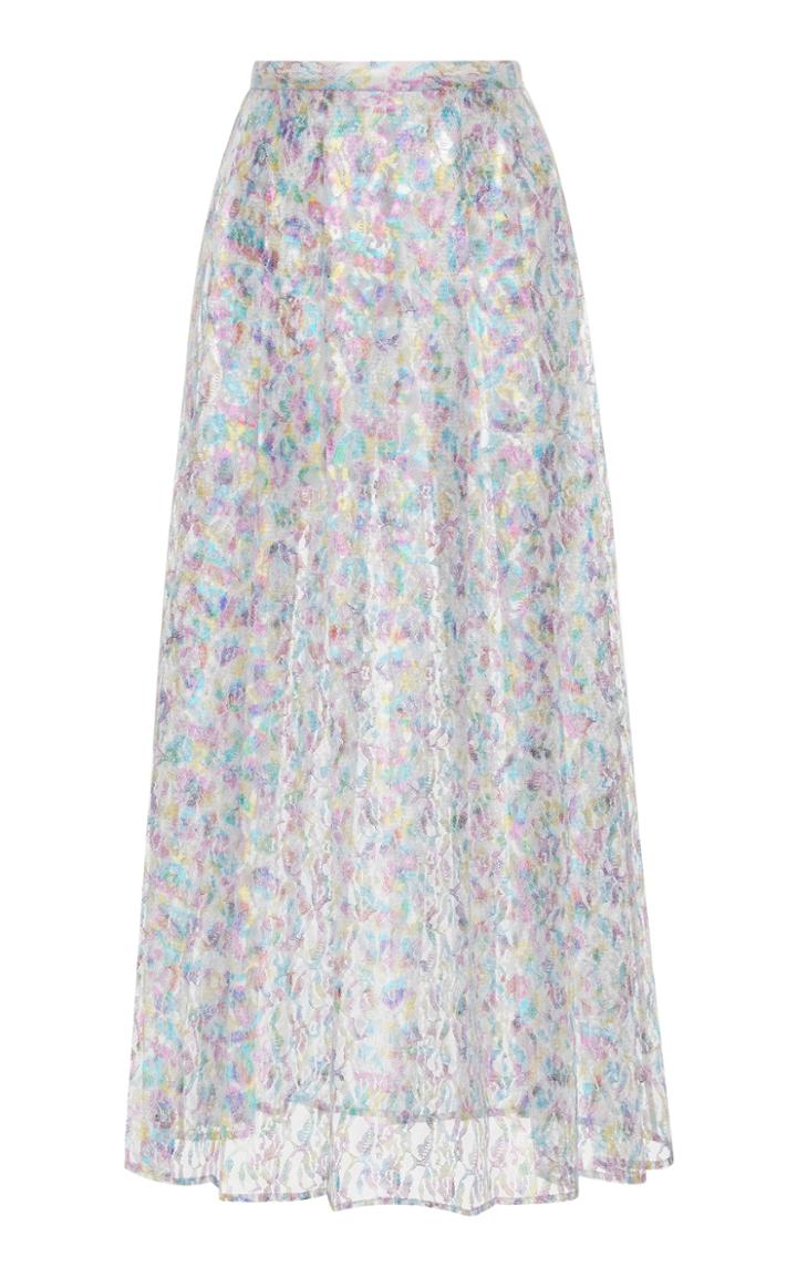 Christopher Kane Fairy Liquid Lace Pleated Skirt