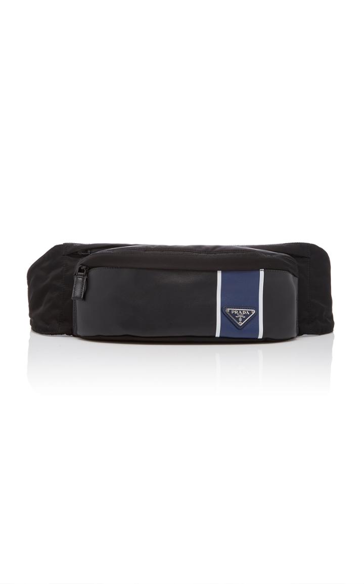 Prada Striped Shell Belt Bag