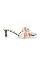 Tabitha Simmons For Brock Collection Silk Bow Mules