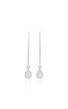 Moda Operandi Nina Runsdorf The Artist White Enamel Medium Hoops