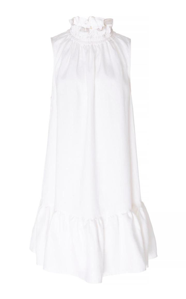 Ephemera Ruffled Linen Mini Dress