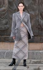 Situationist High-rise Printed Wool-blend Skirt