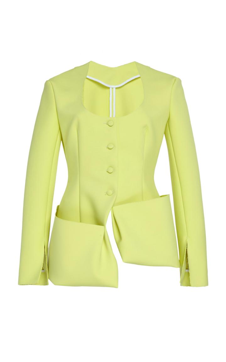 A.w.a.k.e. Scoop Neck Blazer
