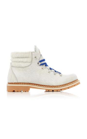 Montelliana Margherita Pony Hair Lace-up Boots