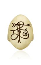 Lfrank M'onogram Large Oval Signet Ring