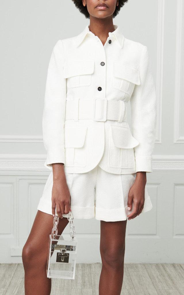 Oscar De La Renta Belted Jacket