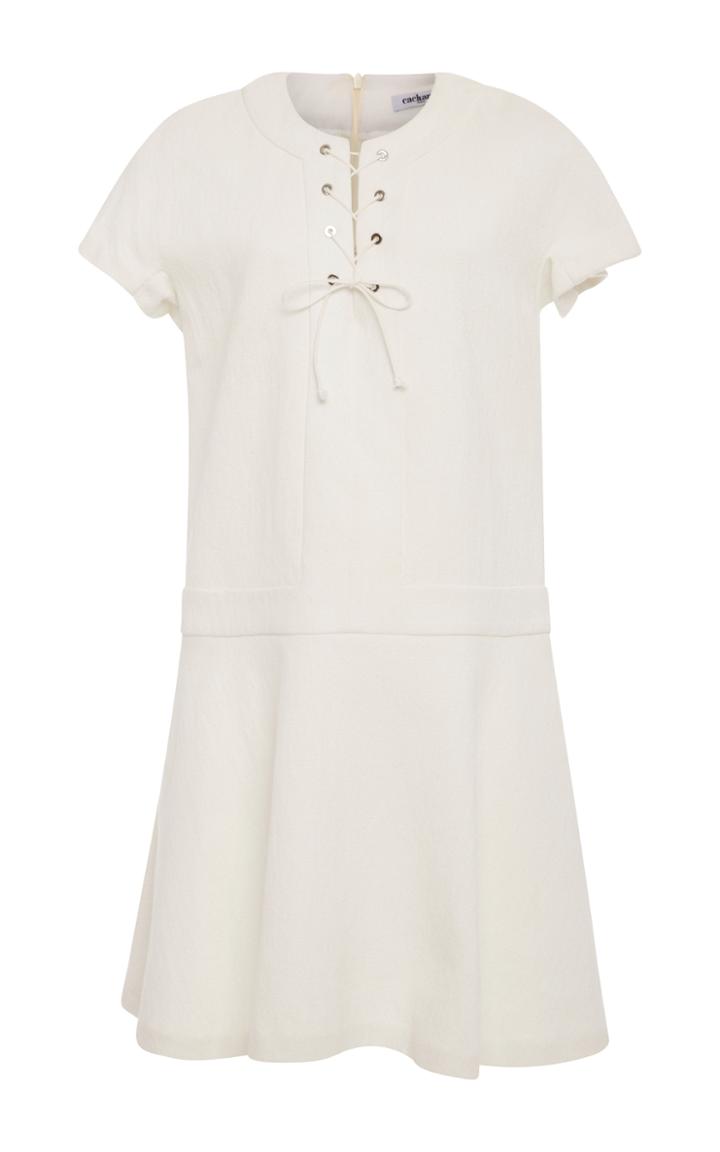 Cacharel Lace Neck Mini Dress