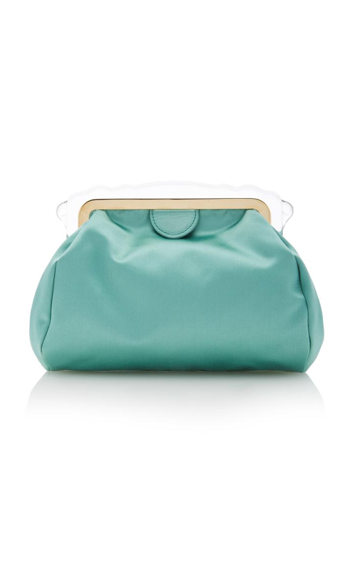Edie Parker Aliza Stain Bag With Rhodoid Frame