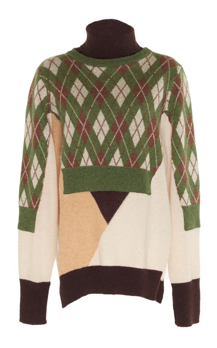 Preen By Thornton Bregazzi Illusioned Knit Sweater