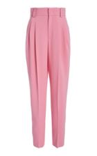Red Valentino Pleated Crepe Wide-leg Pants