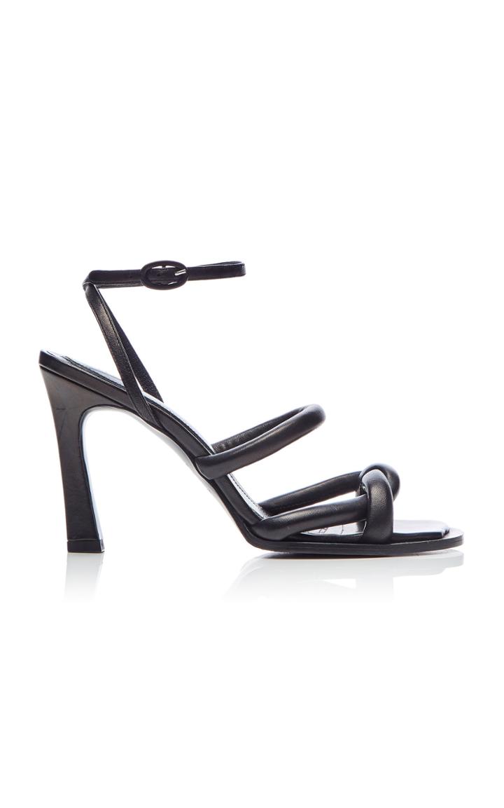 Ellery Distill Twisted Plain Leather Sandals