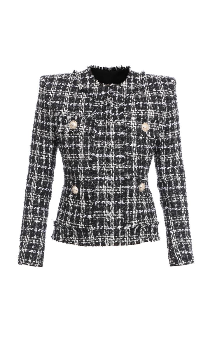 Balmain Two-tone Tweed Jacket