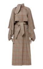 Zimmermann Unbridled Cape Tie Trench Coat