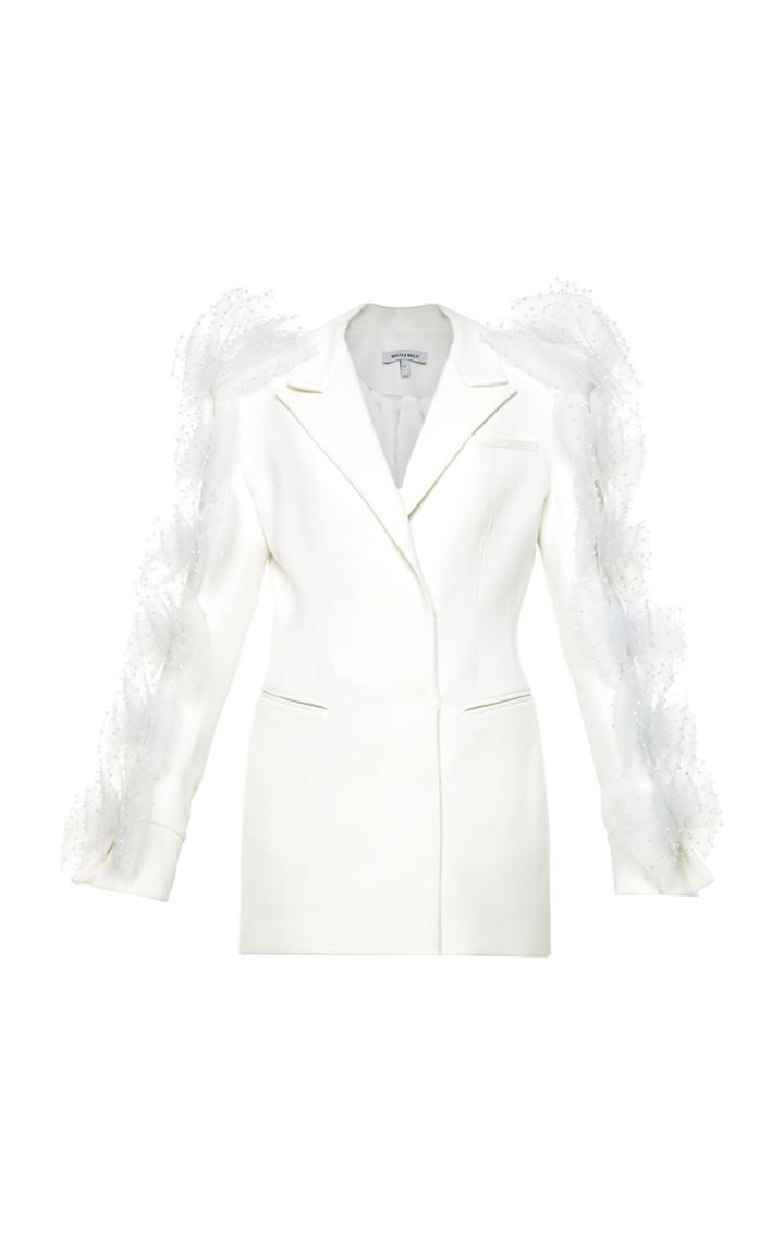 Moda Operandi Mach & Mach Bow-detailed Crepe Blazer