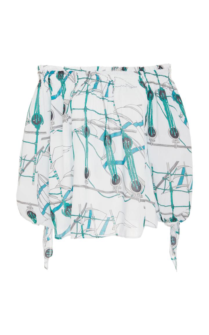 Christophe Sauvat Manilla Cotton Print Top