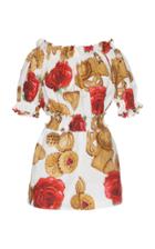 Dolce & Gabbana Biscotti Printed Cotton Romper
