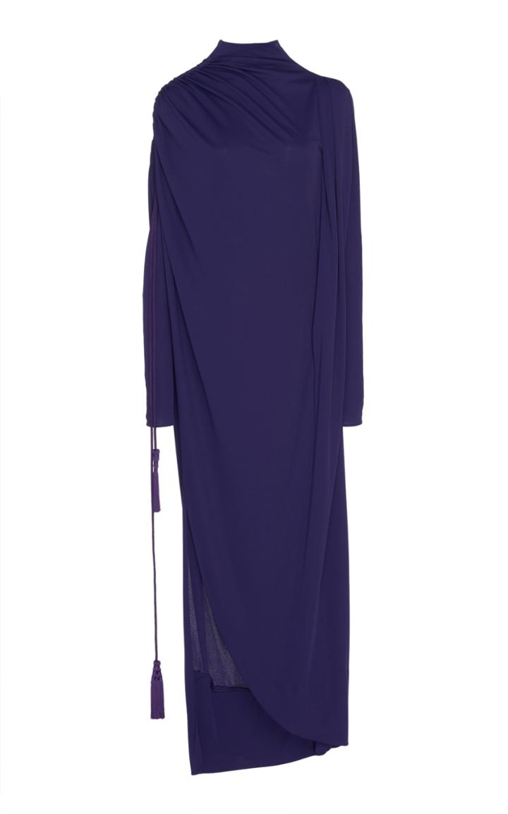 Lanvin Mockneck Jersey Gown