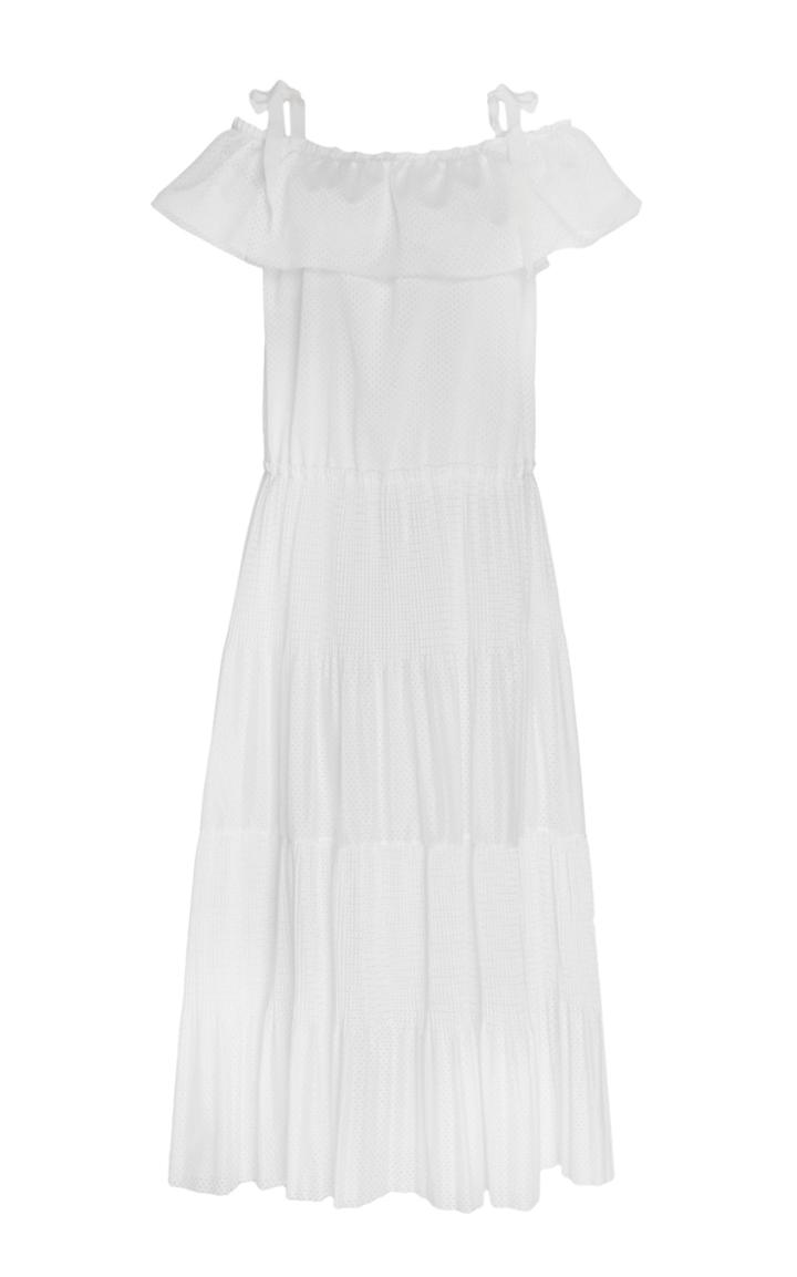 Moda Operandi Red Valentino Perforated Chiffon Dress Size: Xs