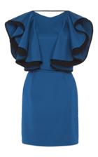 Emilio De La Morena Flutter Sleeve Mini Dress