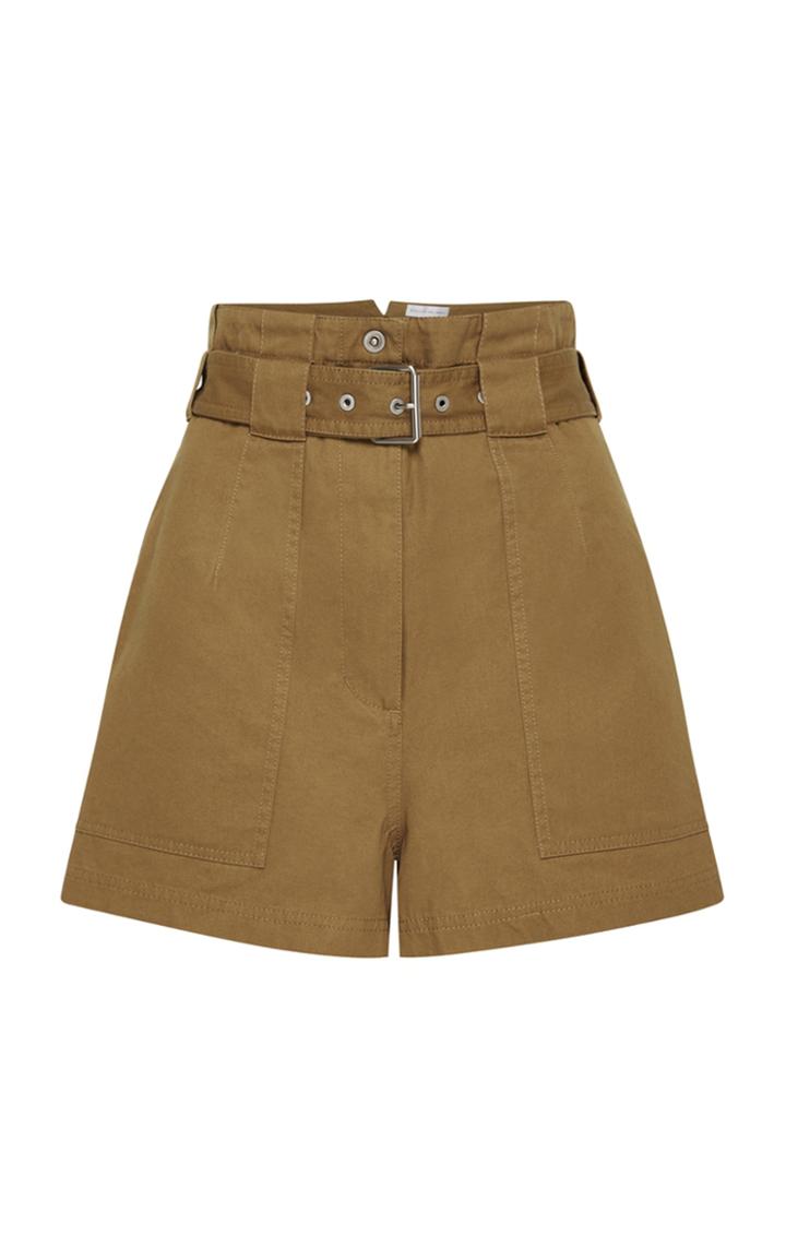 Moda Operandi Rebecca Vallance Jolie Belted Cotton Mini Shorts