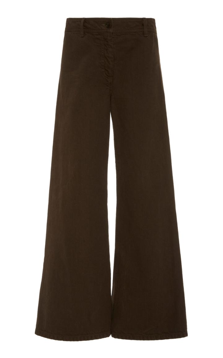 Nili Lotan Megan Cotton Corduroy Wide-leg Pants