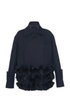 Max Mara Vaimy Ruffled Cotton Twill Jacket