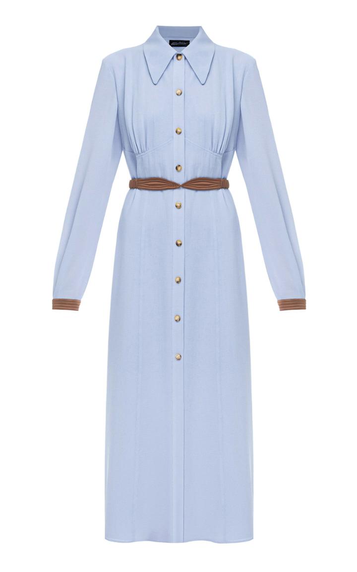 Anna October Alexandra Crepe De Chine Shirt Dress