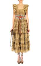 Moda Operandi Ulla Johnson Darcey Smocked Cotton-blend Midi Dress