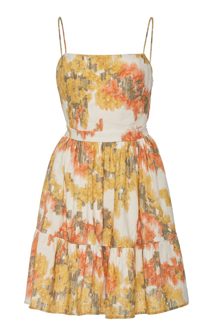 Moda Operandi Andres Otalora Santo Domingo Printed Linen Mini Dress Size: 0