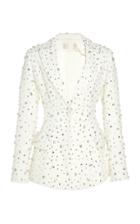 Christian Siriano Crystal Crepe Blazer