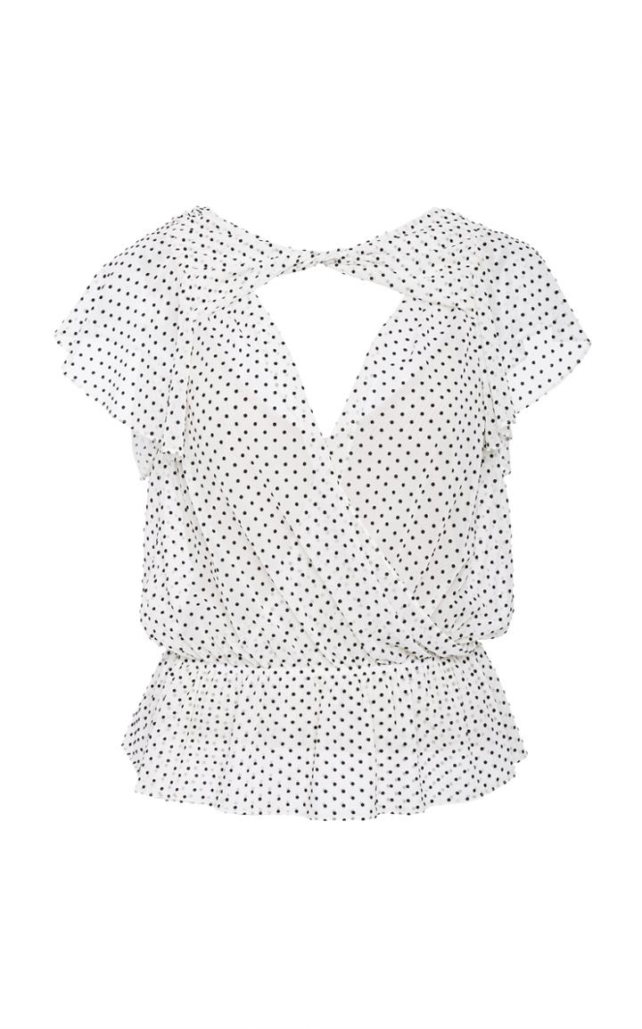 Marissa Webb Presley Polka Dot Blouse