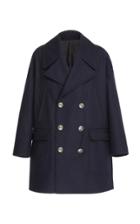 Givenchy Double Breasted Navy Wool Coat Size: 46