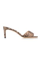 Jimmy Choo Stacey Snake-effect Leather Sandals