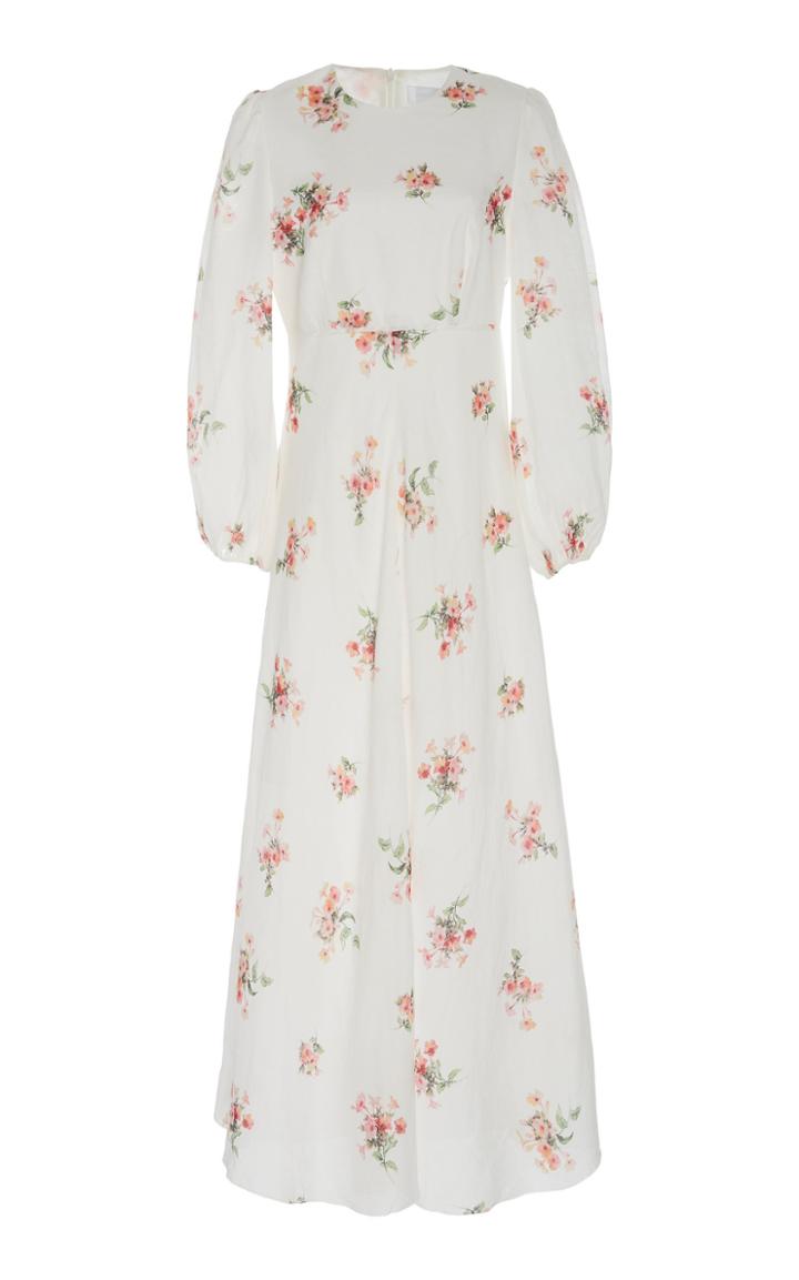 Zimmermann Heathers Floral-print Voile Maxi-dress