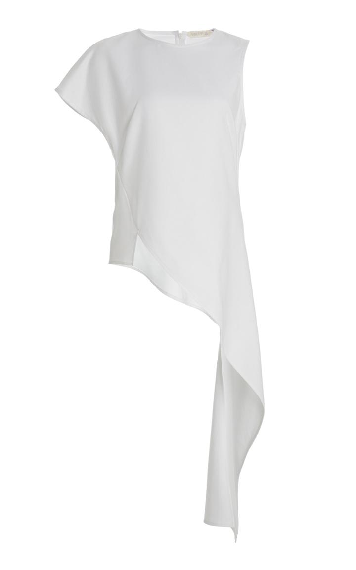 Moda Operandi Unttld Electra Asymmetric Elongated Cotton Top