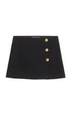 Versace 3-button Crepe Mini Skirt