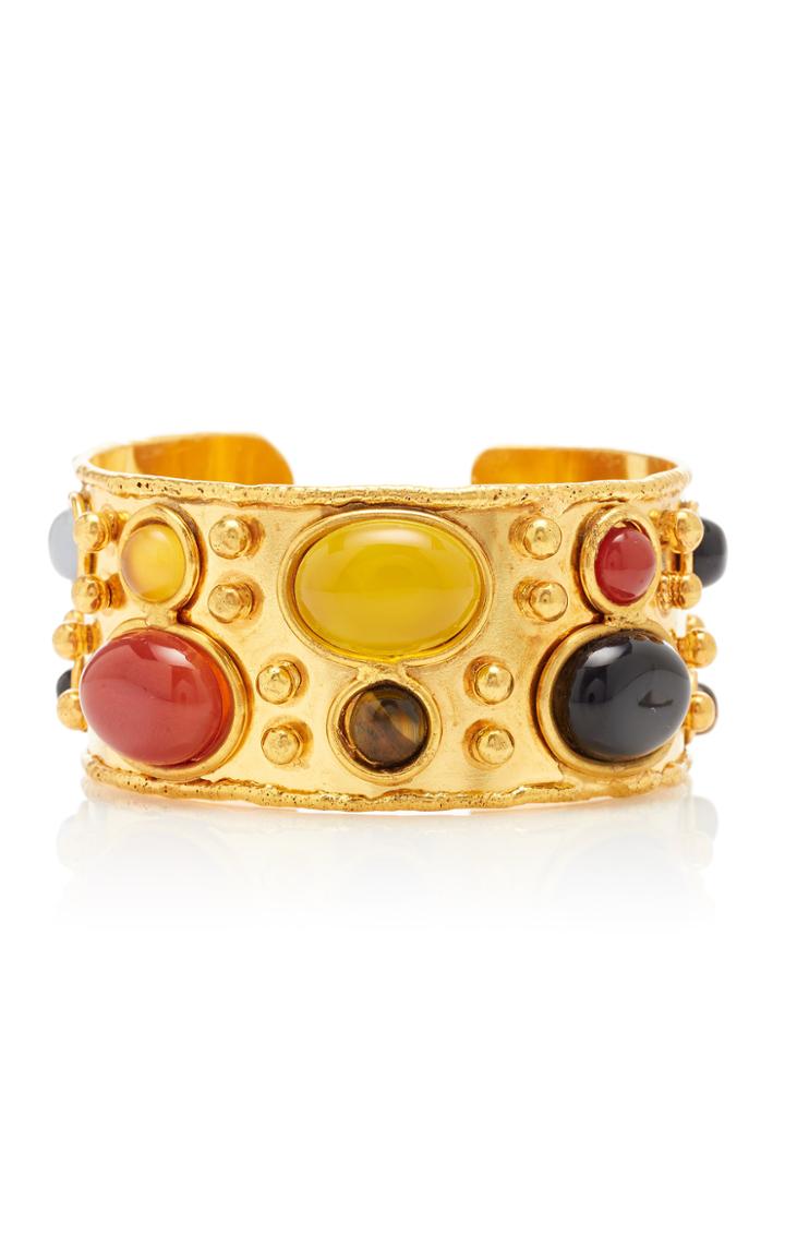 Moda Operandi Sylvia Toledano Byzantine Black Onyx, Cornaline And Yellow Onyx Cuff