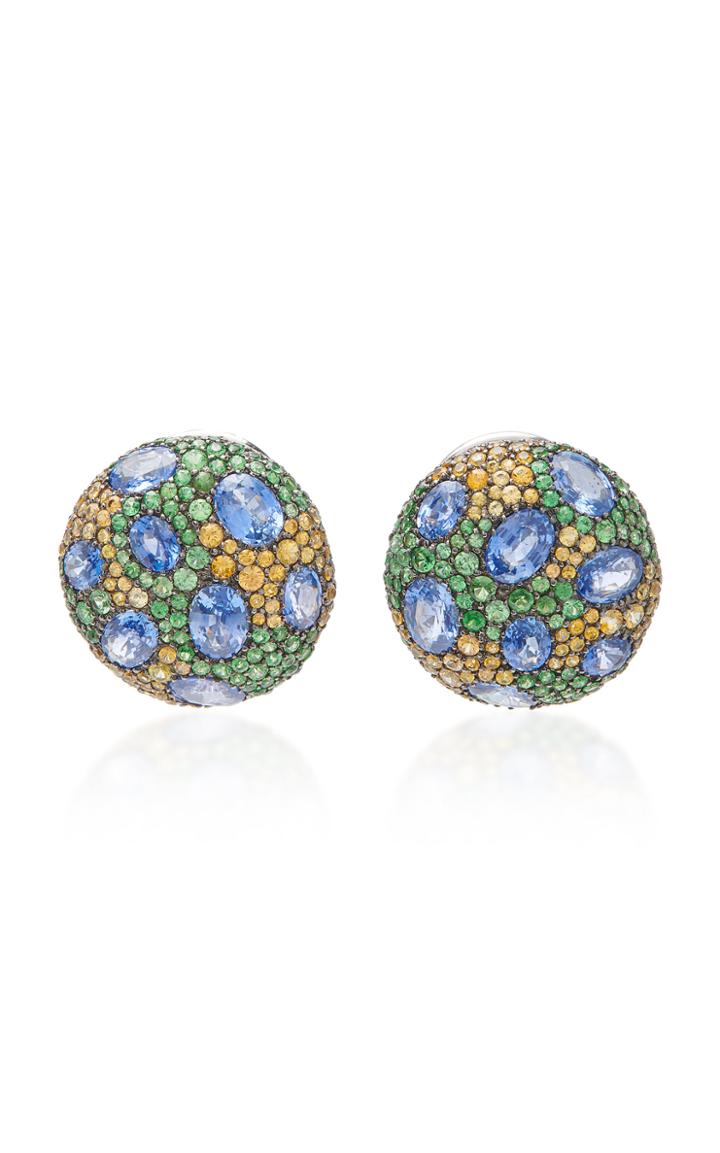Moda Operandi Gioia 18k White Gold And Multi-stone Earrings