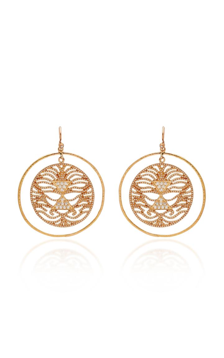 Misahara Lavi 18k Rose Gold Diamond Earrings