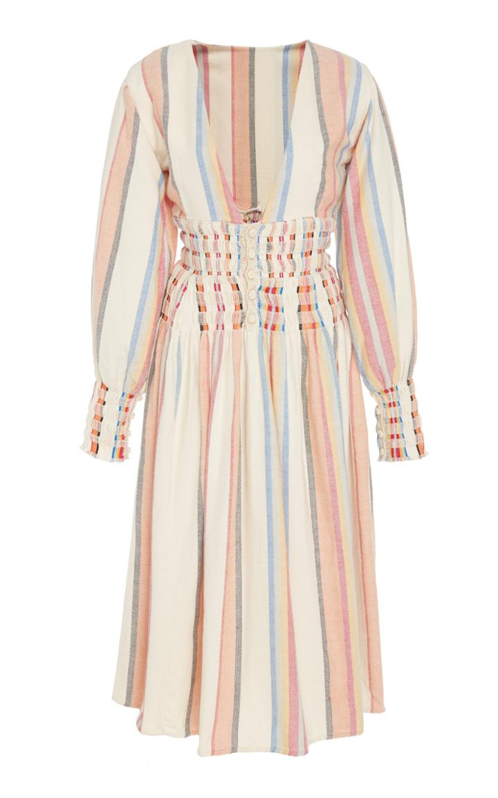Escvdo Kori Striped V-neck Dress