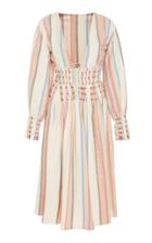 Escvdo Kori Striped V-neck Dress